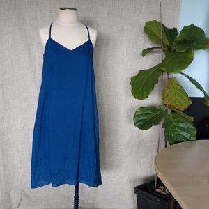 Racerback linen dress